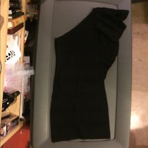 ✨Black one shoulder sweater dress✨